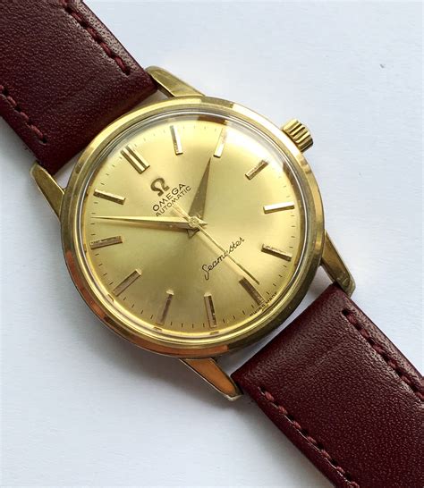 omega vintage gold seamaster|omega seamaster old models.